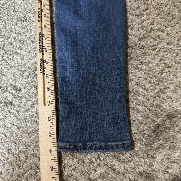 Levis 721 High Rise Skinny Jeans Womens 24 Blue Denim Stretch Water Less - Picture 13 of 13